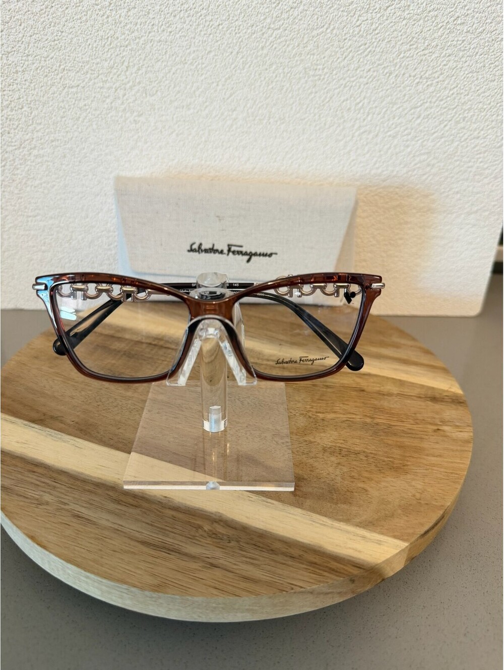 Salvatore Ferragamo SF2921 55-15-145 Brown Unisex Eyeglasses